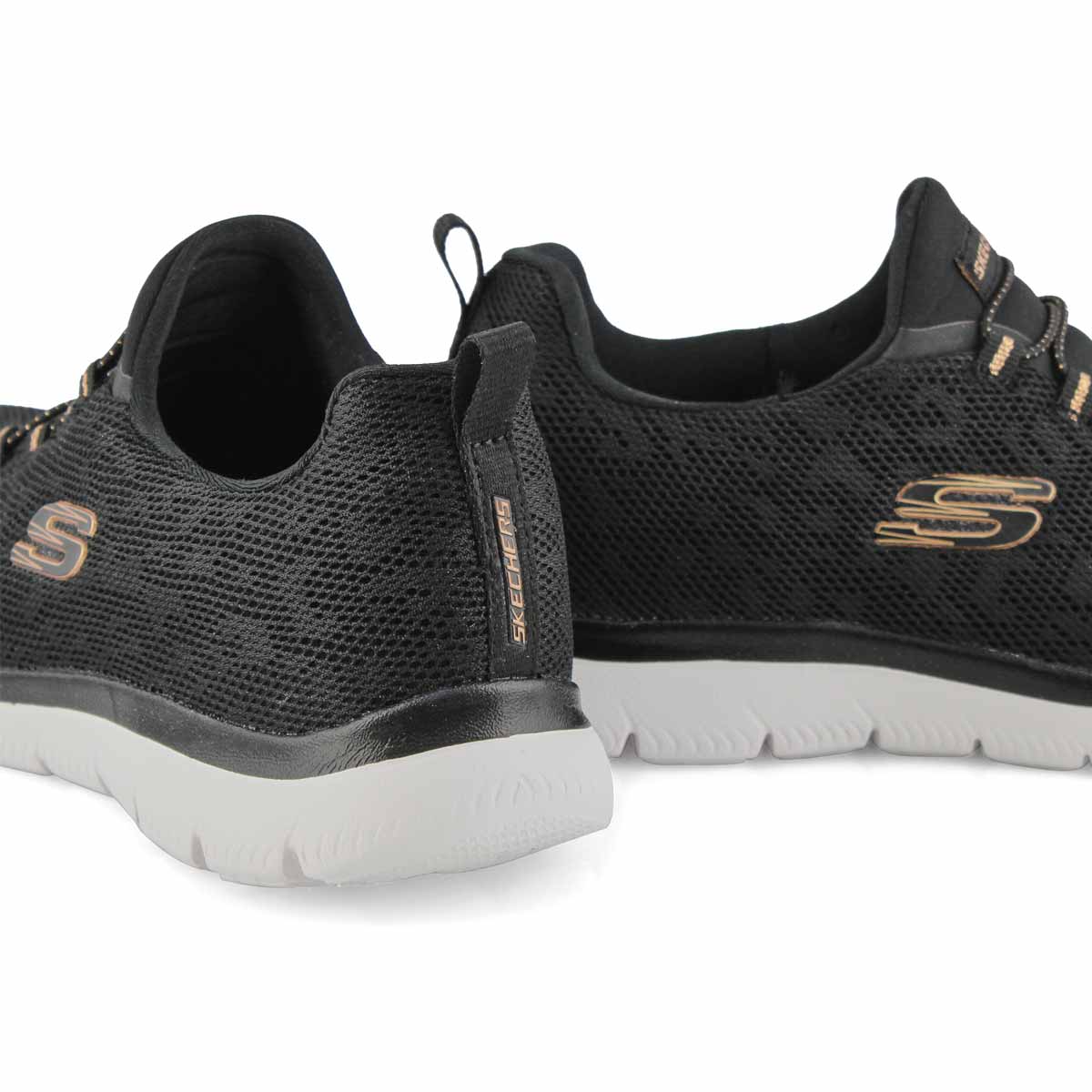 skechers summits black rose gold