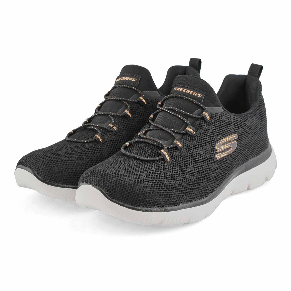 skechers summits black rose gold