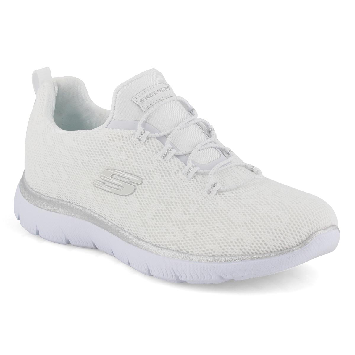 skechers silver slip on