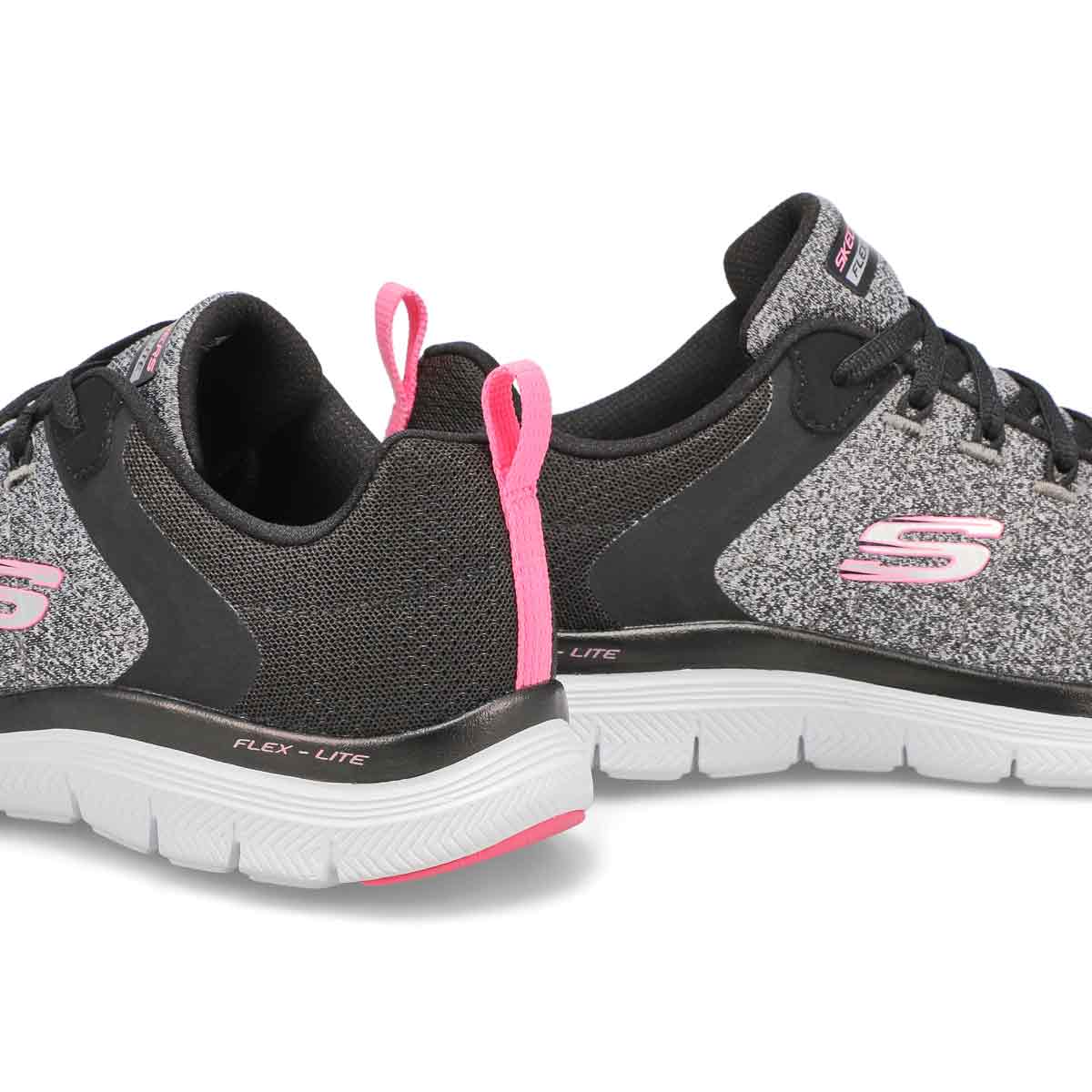 Women's Flex Appeal 4.0 Wide Sneaker - Black/Pink
