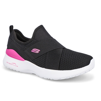 Lds Skech-Air Dynamight Sneaker-Blk/Wht