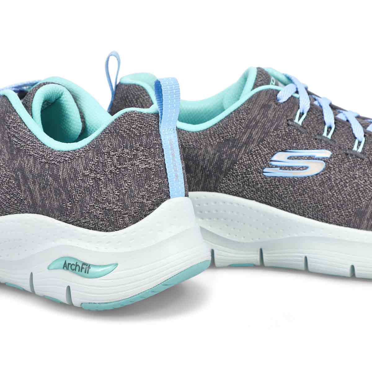 skechers women's arch fit comfy wave sneaker
