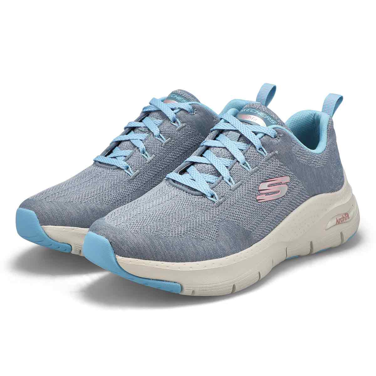 skechers women's arch fit comfy wave sneaker