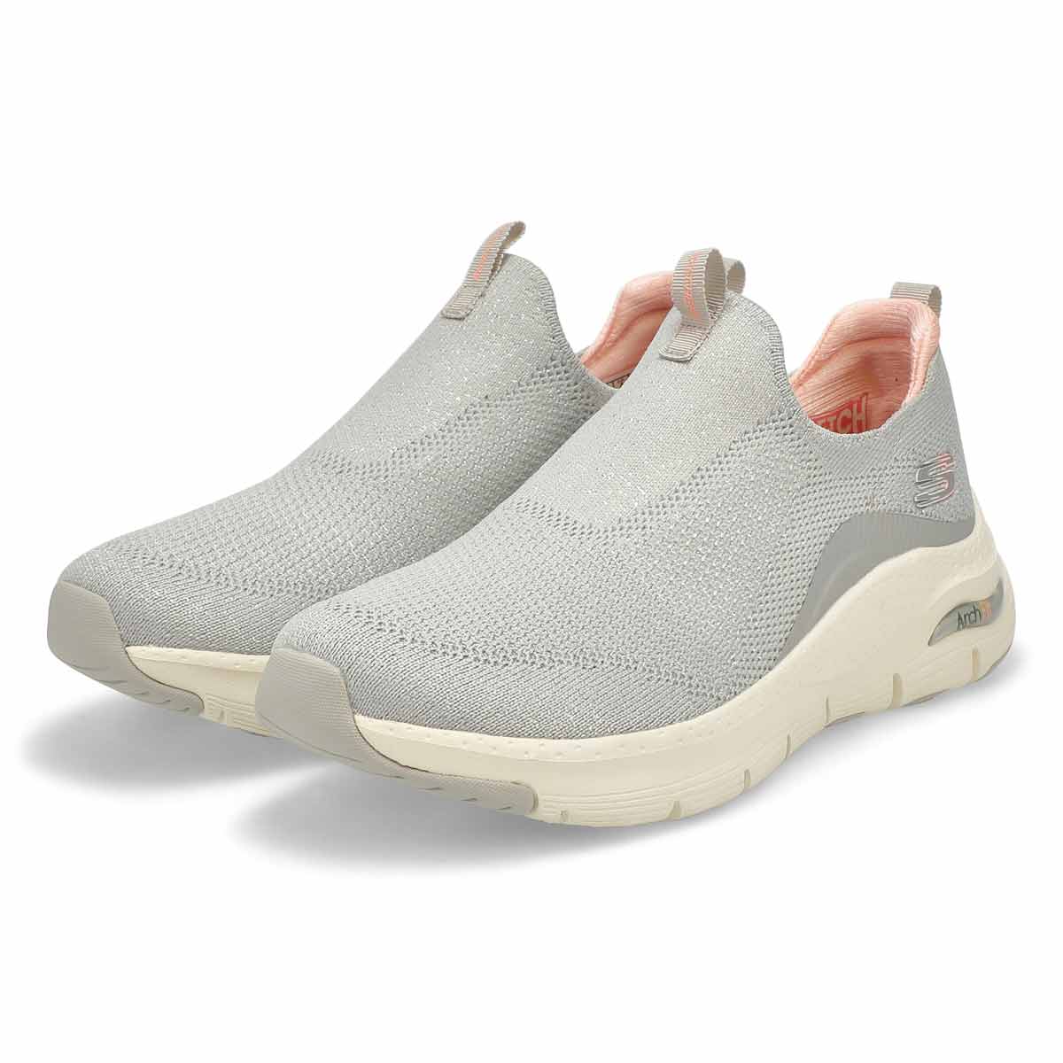 Espadrilles ARCH FIT, gris pâle/rose, femmes
