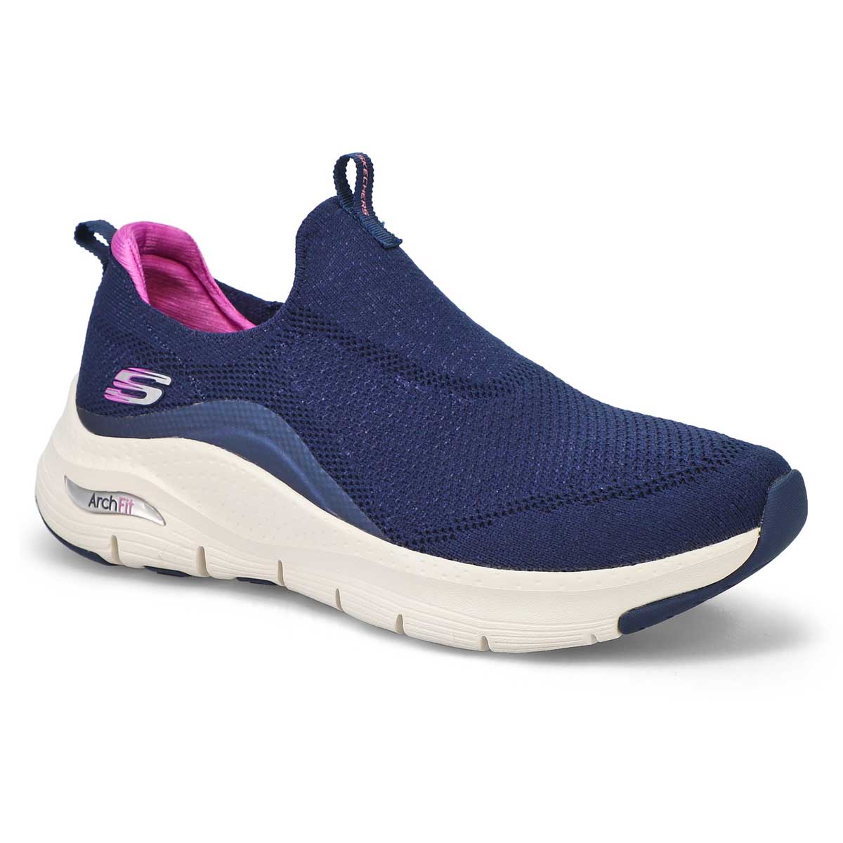 Womens' Arch Fit casual sneaker - navy/purple