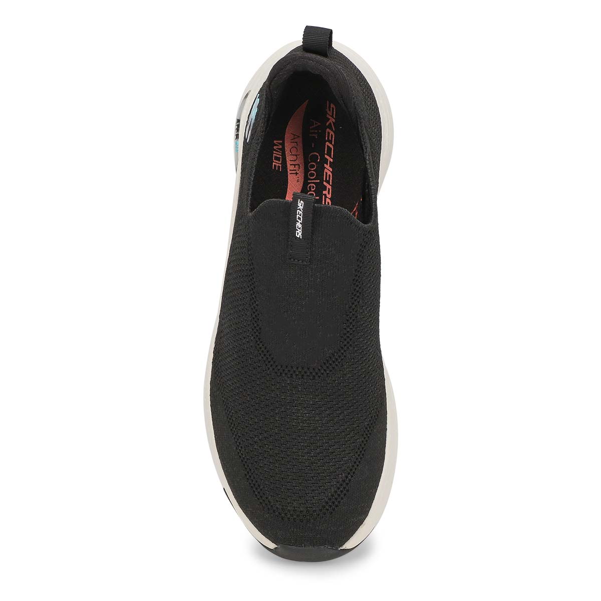 Women's Arch Fit Slip On Wide Sneaker -Black/White