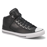 Men's Chuck Taylor All Star High Street Hi Top Leather Sneaker - Black/White