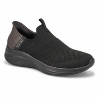 Women's Ultra Flex 3.0 Smooth Step Slip-Ins Sneaker - Black/Black