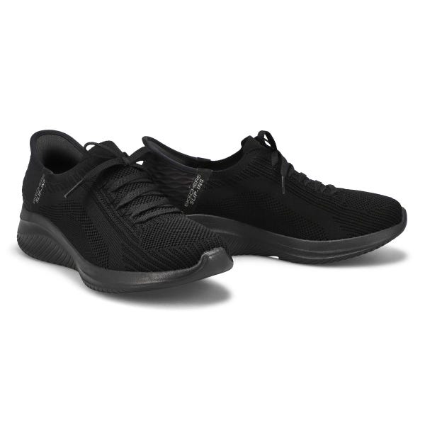 Baskets à enfiler ULTRA FLEX 3.0 BRILLIANT PATH SLIP INS, noir/noir, femmes