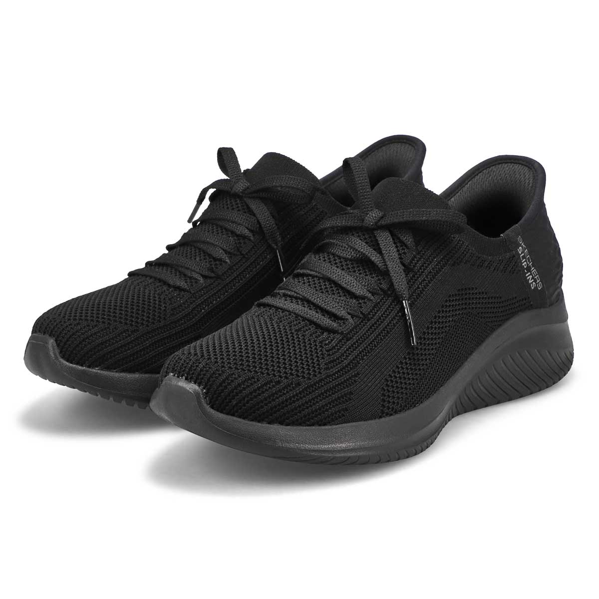 Women's Ultra Flex 3.0 Brilliant Path Slip-Ins Sneaker - Black/Black