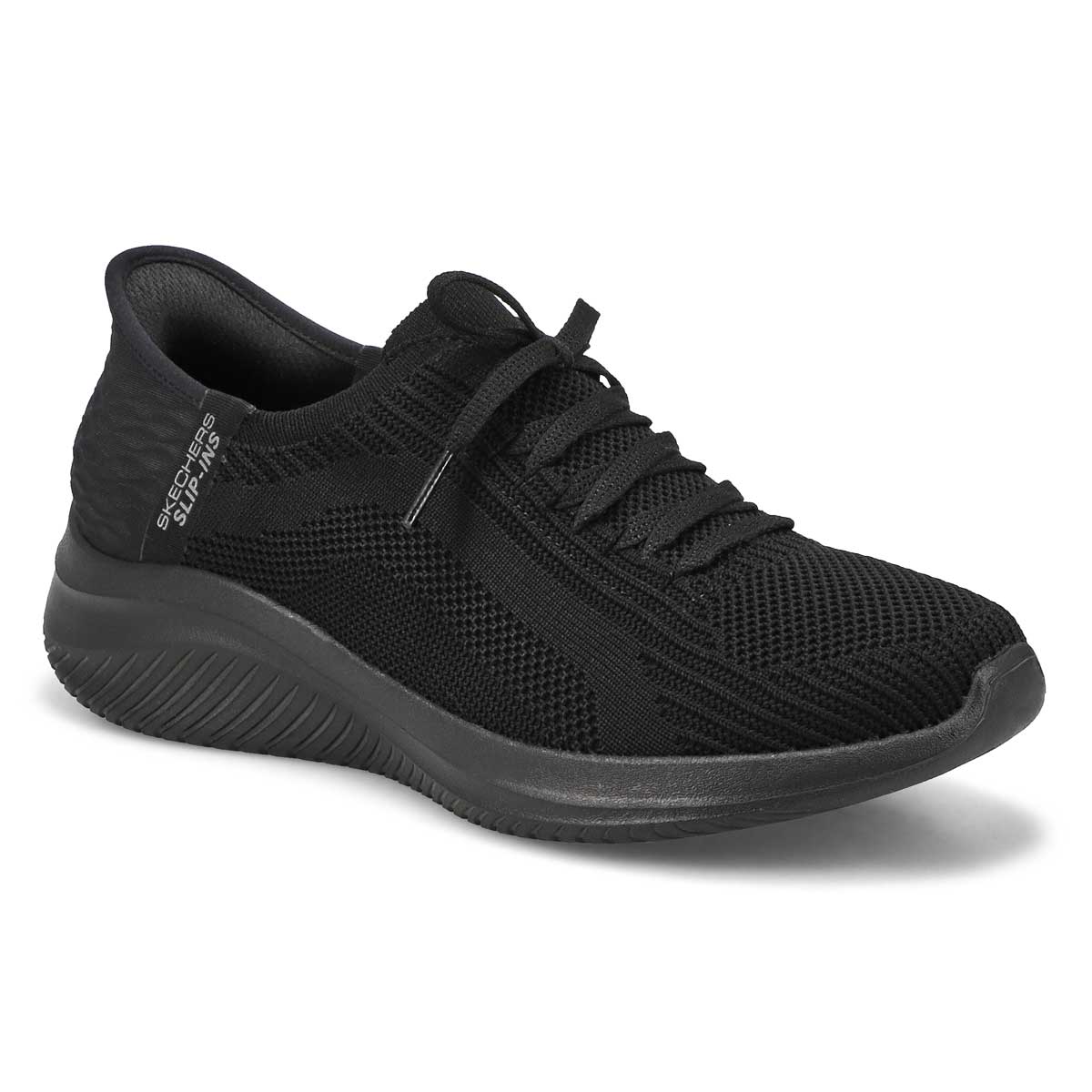 Women's Ultra Flex 3.0 Brilliant Path Slip-Ins Sneaker - Black/Black