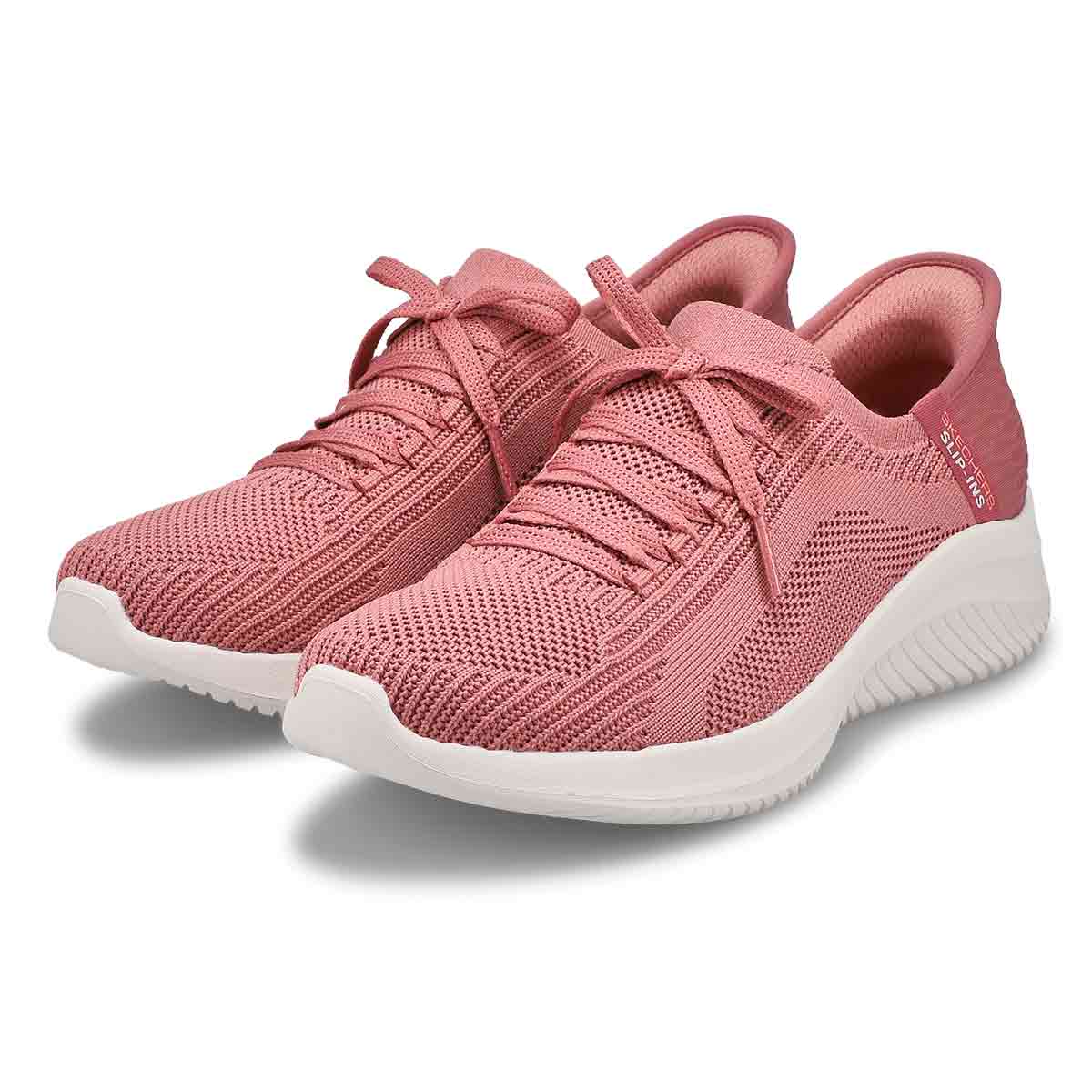 Women's Ultra Flex 3.0 Brilliant Path Slip-Ins Sneaker -Mauve