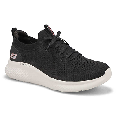 Lds Skech-Lite Pro Vivid Valley Sneaker - Black