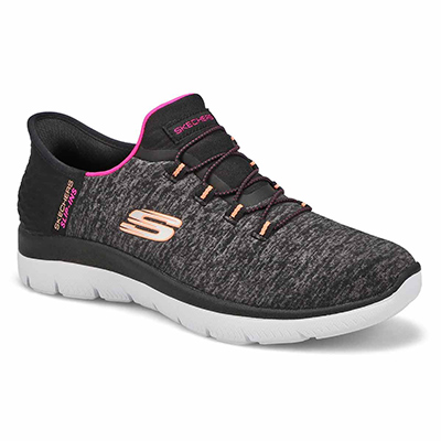 Lds Summits Dazzling Haze Slip-Ins Sneaker - Black/Multi