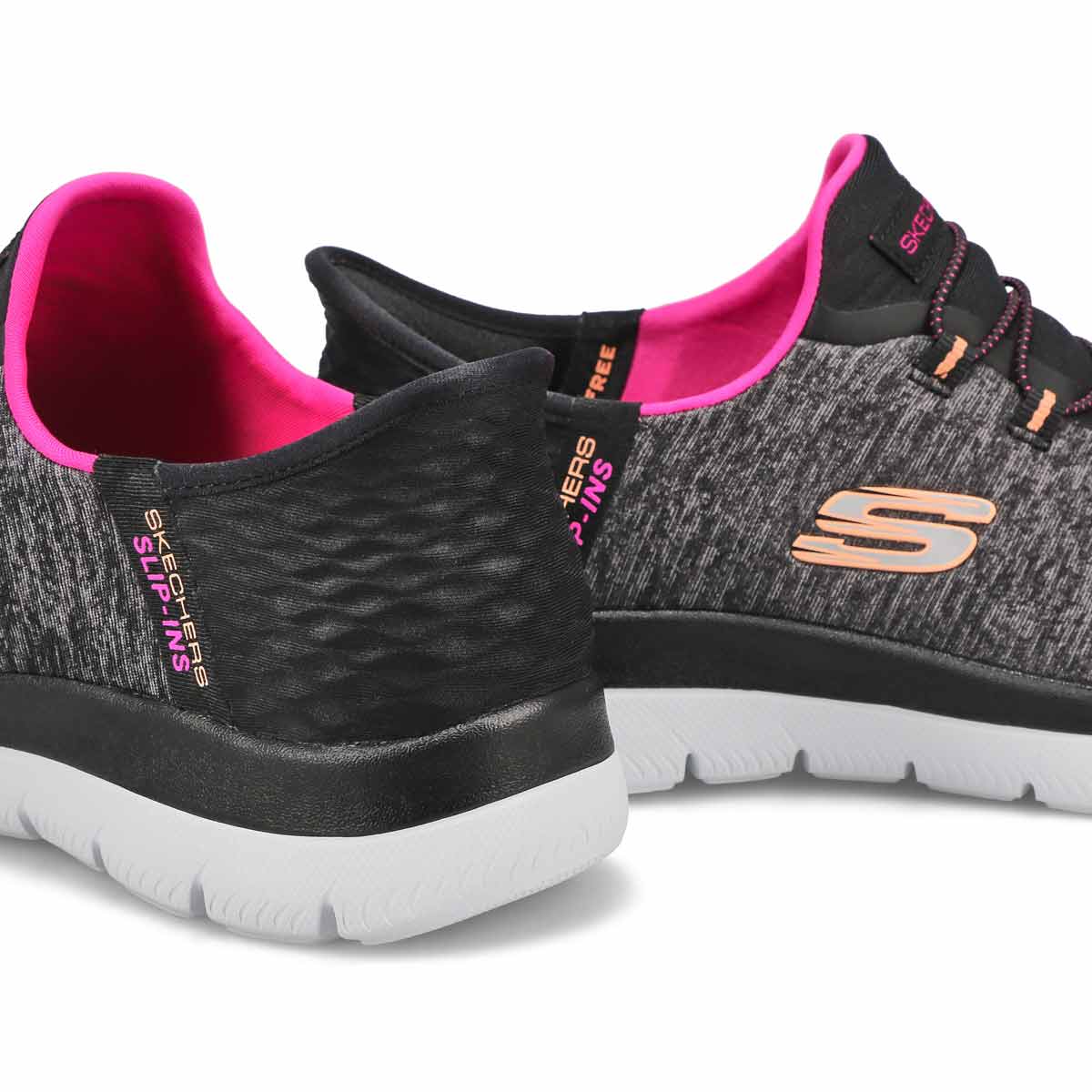 Women's Summits Dazzling Haze Slip-Ins Sneaker - Black/Multi