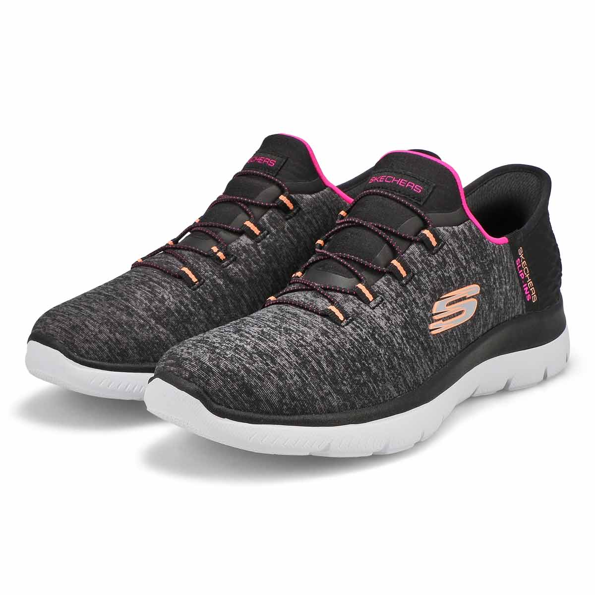 Women's Summits Dazzling Haze Slip-Ins Sneaker - Black/Multi