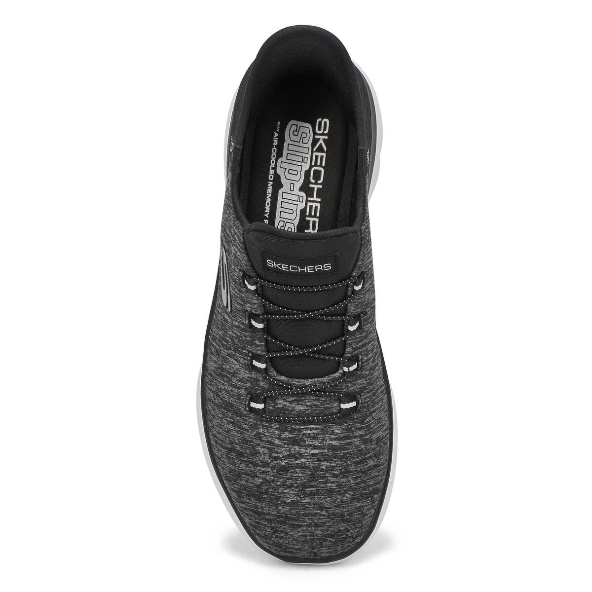 Women's Summits Dazzling Haze Slip-Ins Sneaker - Black