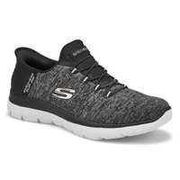 Women's Summits Dazzling Haze Slip-Ins Sneaker - Black