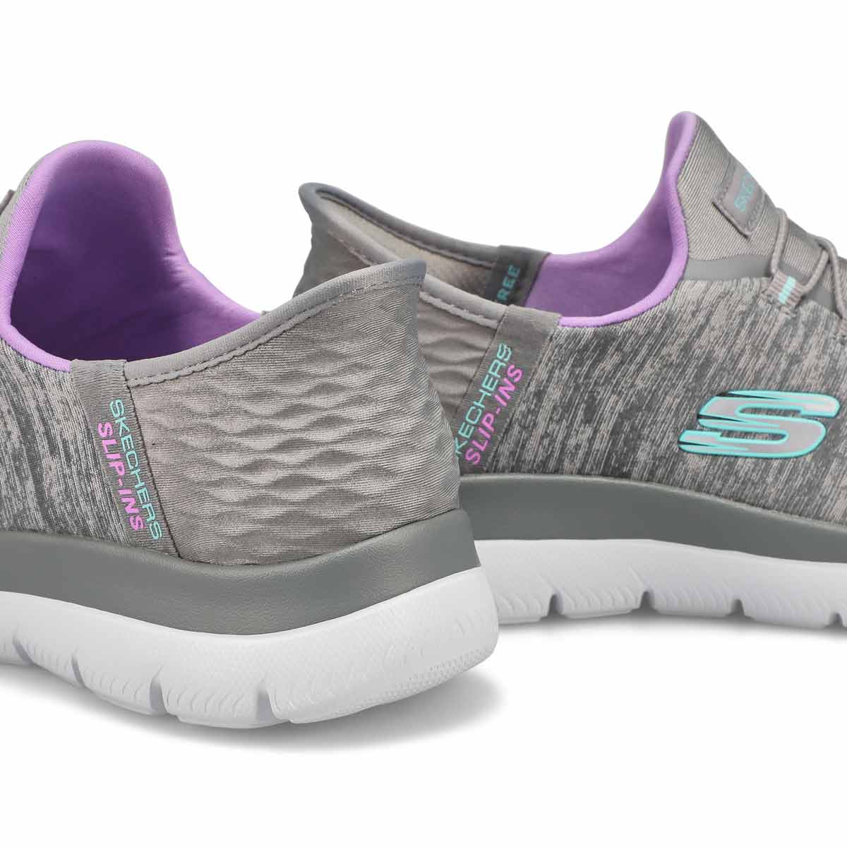 Women's Summits Dazzling Haze Slip-Ins Sneaker - Grey