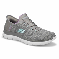 Women's Summits Dazzling Haze Slip-Ins Sneaker - Grey