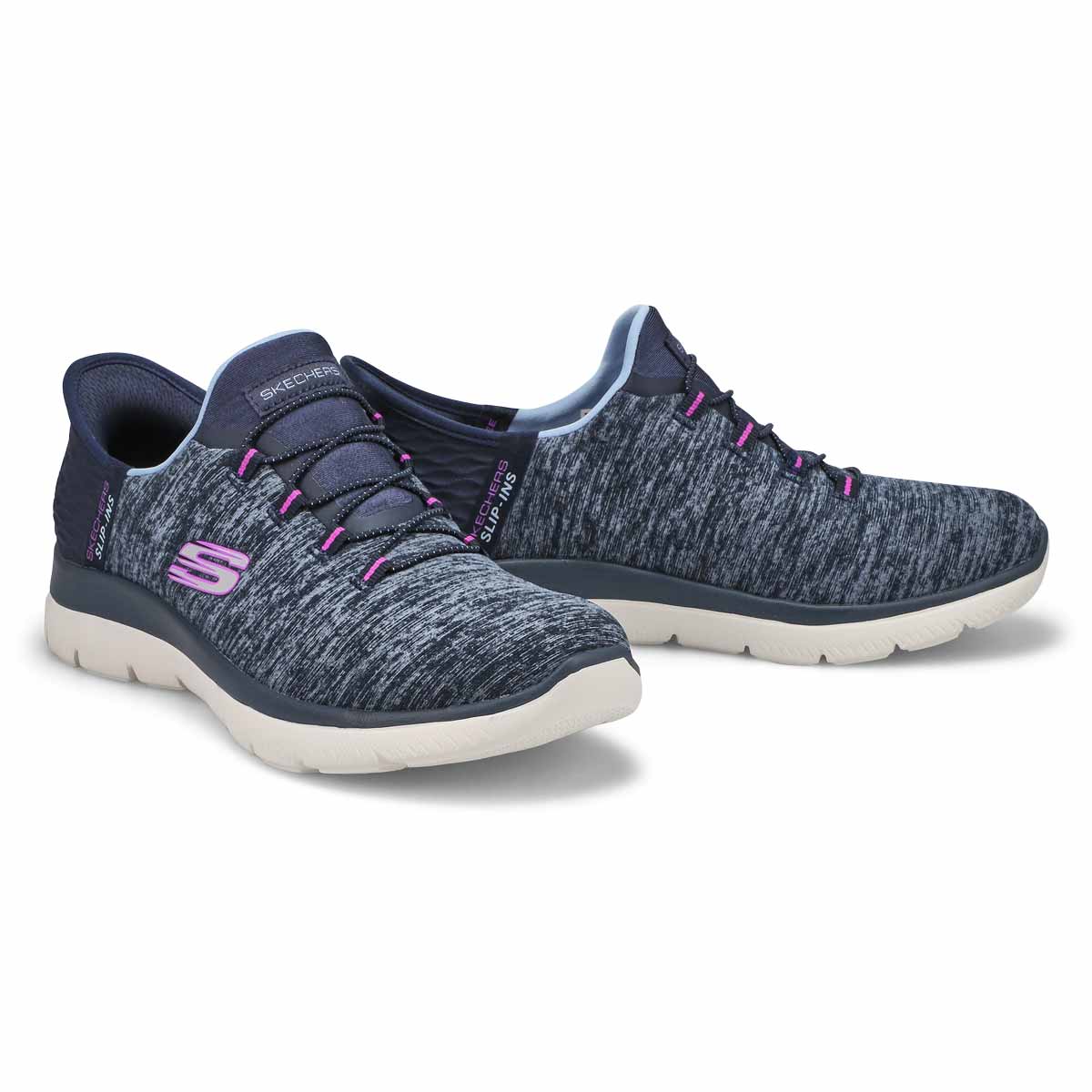 Women's Summits Slip-Ins Sneaker - Navy/Purple