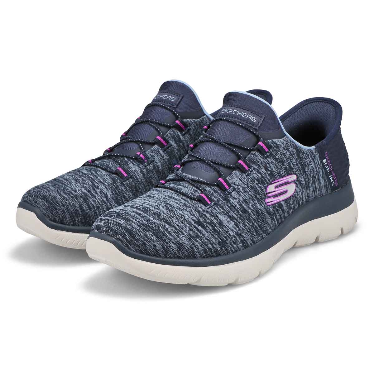 Women's Summits Slip-Ins Sneaker - Navy/Purple