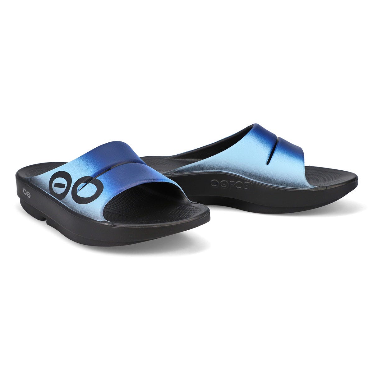 OOFOS Women's Ooahh Sport Flex Sandal Black