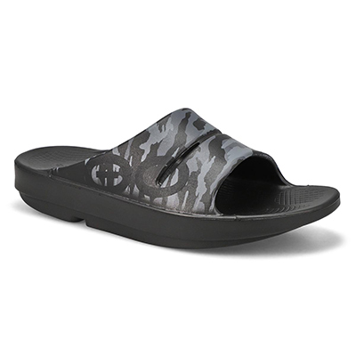 Claquette sport OOahh, noir camoufl., homme