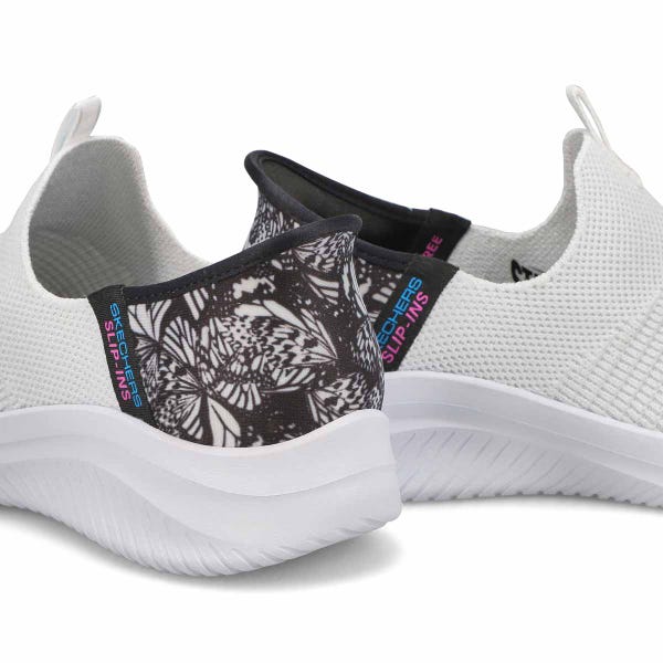 Baskets à enfiler BOBS SPORT SLIP-INS, blanc/noir, femmes