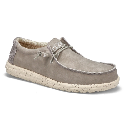 Mns Wally Recycled Lthr Shoe-Silver Brch