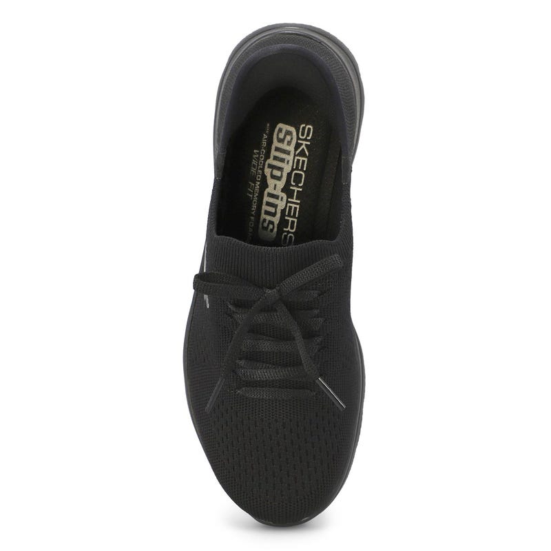 Women's Summits New Daily Slip-Ins Wide Sneaker - Black/Black