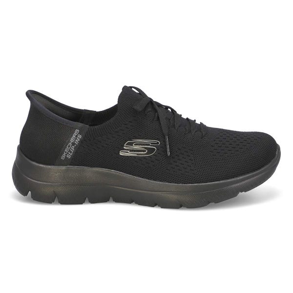 Women's Summits New Daily Slip-Ins Wide Sneaker - Black/Black