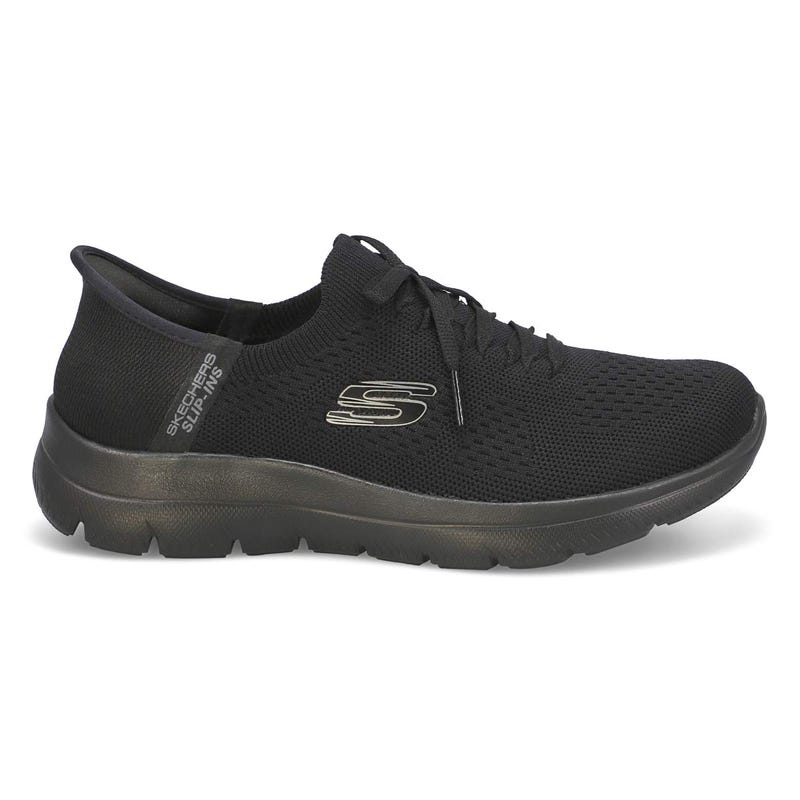 Women's Summits New Daily Slip-Ins Wide Sneaker - Black/Black