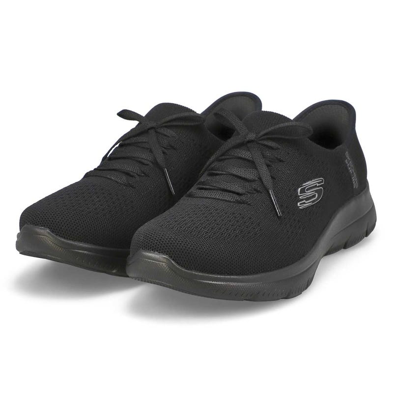 Women's Summits New Daily Slip-Ins Wide Sneaker - Black/Black