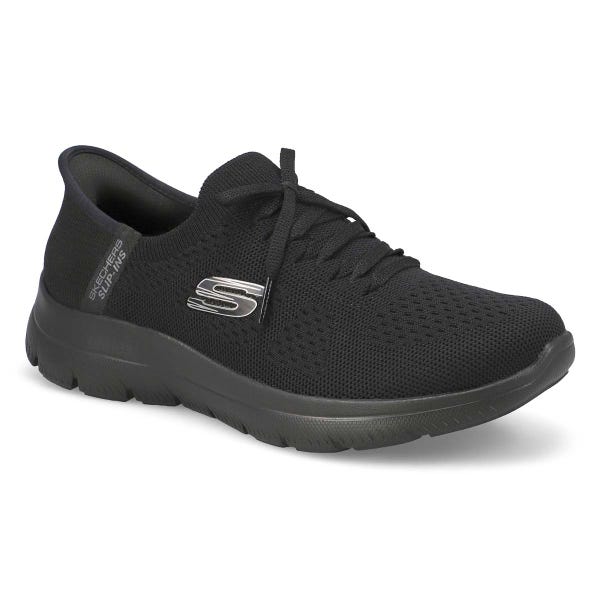 Women's Summits New Daily Slip-Ins Wide Sneaker - Black/Black