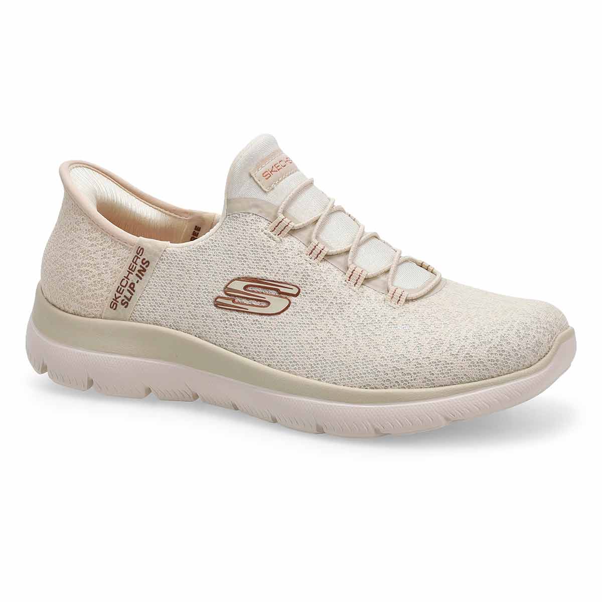 Baskets à enfiler SUMMITS LUNAR GLOW SLIP-INS, écru, femmes