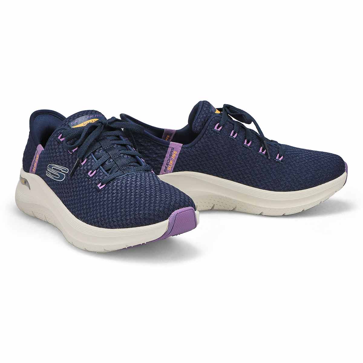 Women's  Arch Fit 2.0 Knit Lace Up Slip-Ins Sneaker - Navy/Multi