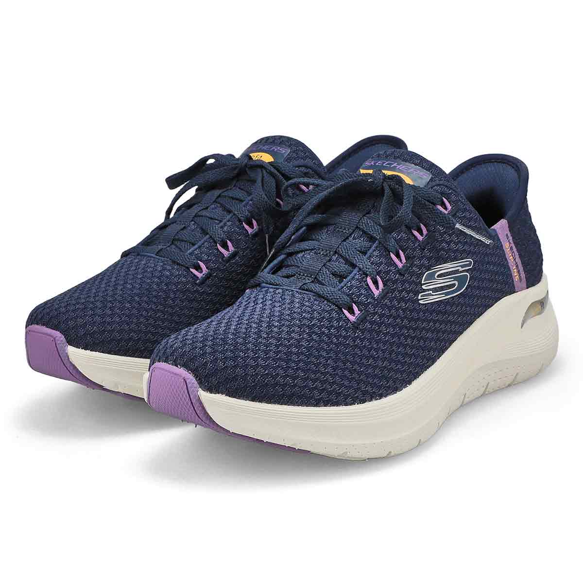 Women's  Arch Fit 2.0 Knit Lace Up Slip-Ins Sneaker - Navy/Multi