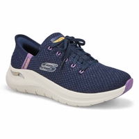 Women's  Arch Fit 2.0 Knit Lace Up Slip-Ins Sneaker - Navy/Multi