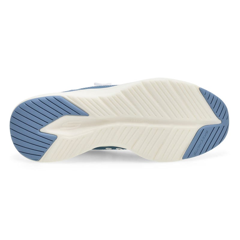 Women's Contour Foam Cozy Fit Slip-Ins Sneaker - White/Light Blue