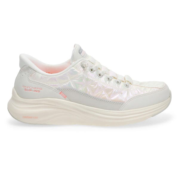 Women's Contour Foam Cozy Fit Slip-Ins Sneaker - White/Multi