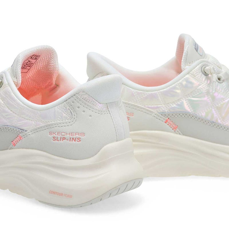 Women's Contour Foam Cozy Fit Slip-Ins Sneaker - White/Multi