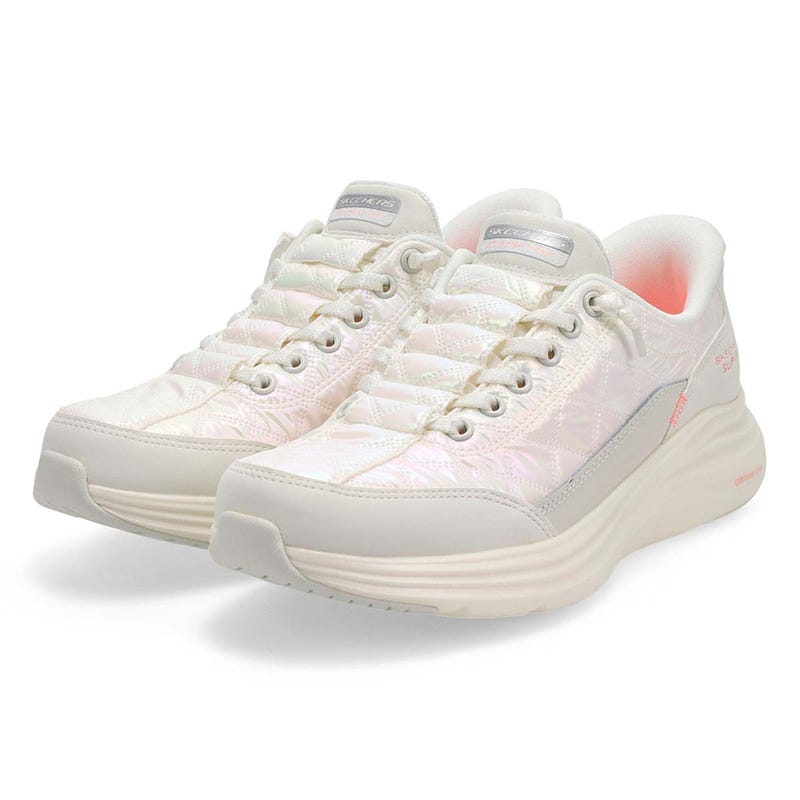 Women's Contour Foam Cozy Fit Slip-Ins Sneaker - White/Multi