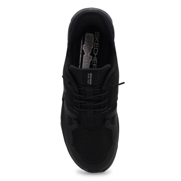 Espadrille pour femmes Glide-Step Pro à enfiler - Noir/Noir