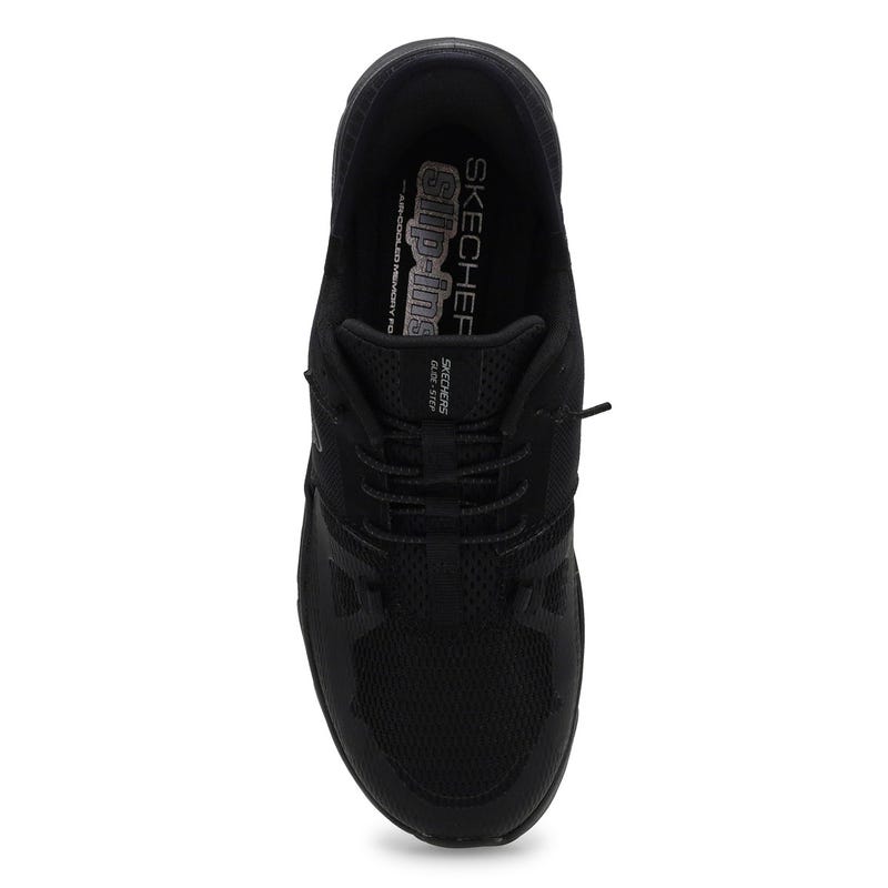 Espadrille pour femmes Glide-Step Pro à enfiler - Noir/Noir