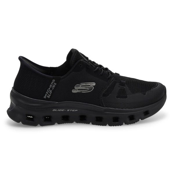 Espadrille pour femmes Glide-Step Pro à enfiler - Noir/Noir
