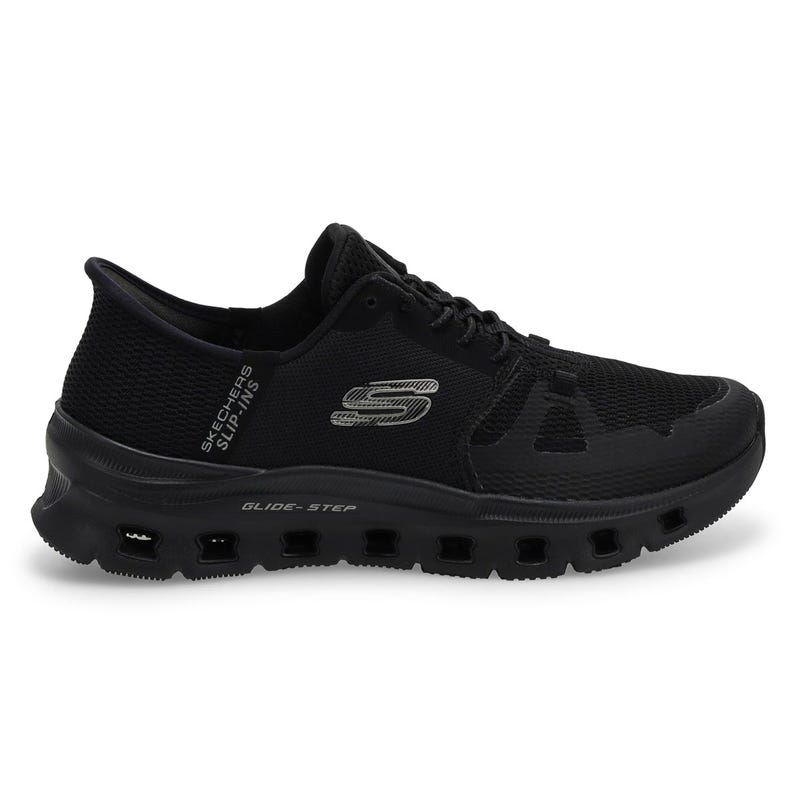 Espadrille pour femmes Glide-Step Pro à enfiler - Noir/Noir