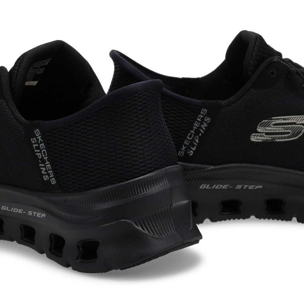Espadrille pour femmes Glide-Step Pro à enfiler - Noir/Noir