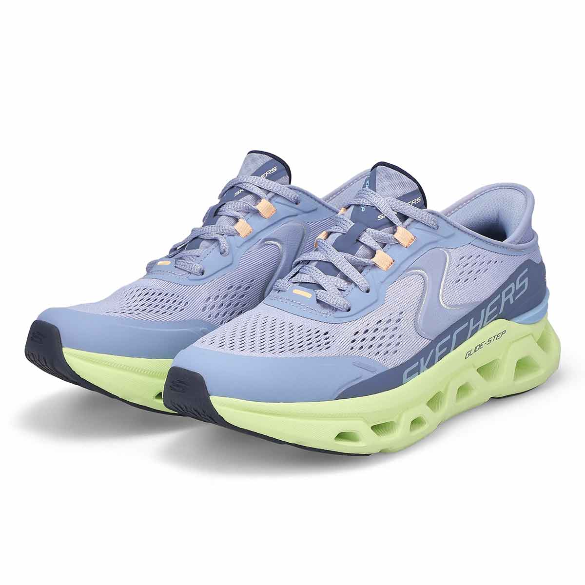 Women's Glide-Step Altus Lace Up Slip-Ins Sneaker - Blue/Multi