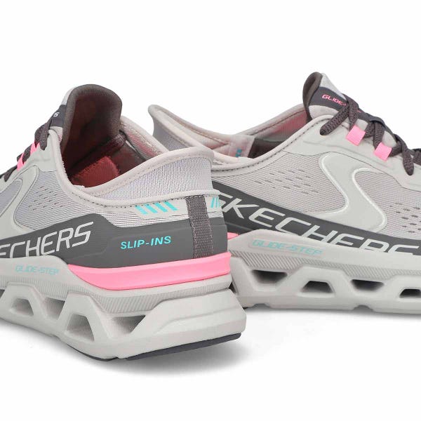 Women's Glide-Step Altus Slip-Ins Sneaker - Grey/Pink
